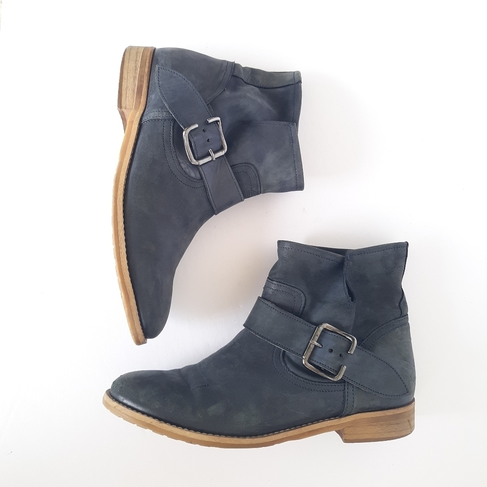 Bata Shoes Leather Boots Ankle Grey size 39